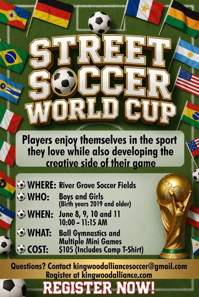 flyer for the 2026 summer street soccer camp